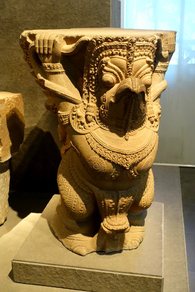 Garuda, Thap Mam, Binh Dinh, 12th-13th century AD, sandstone - Museum of Vietnamese History - Ho Chi Minh City - DSC06125