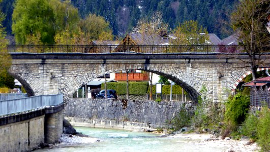 Garmisch-Partenkirchen, Eisenbahnbrücke über die Partnach, 2
