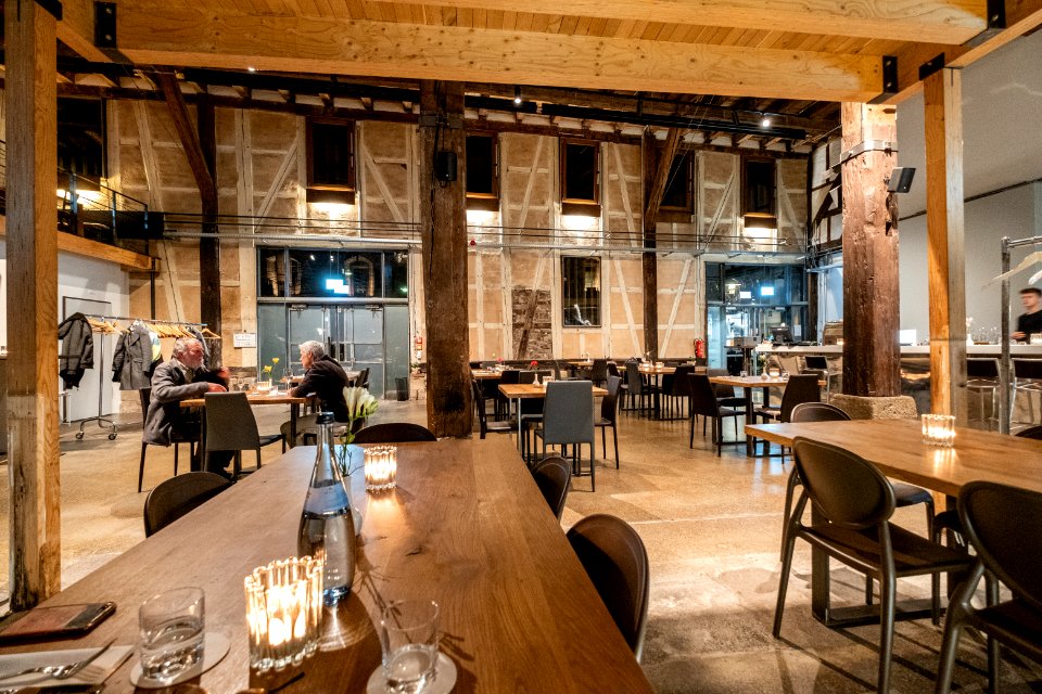 Gastraum im Restaurant Kelter in Tübingen Februar 2020
