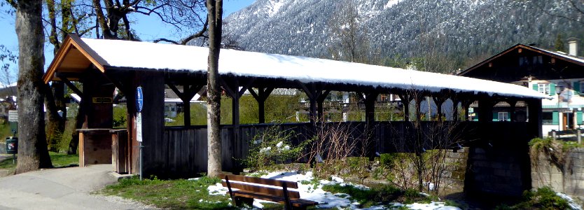 Garmisch, Fußgängerbrücke Schneggensteg, 1