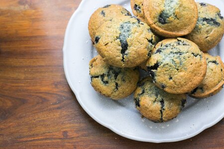 Blueberry muffin dessert food photo