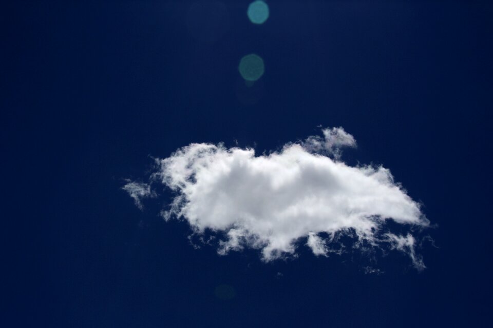 Clouds form white clouds