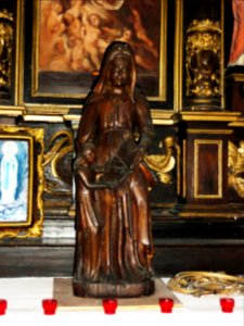 Ganzeville (Seine-Mar.) église, statue 11 une Sainte