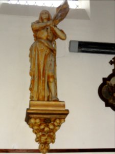 Ganzeville (Seine-Mar.) église, statue 03 Jeanne d'Arc