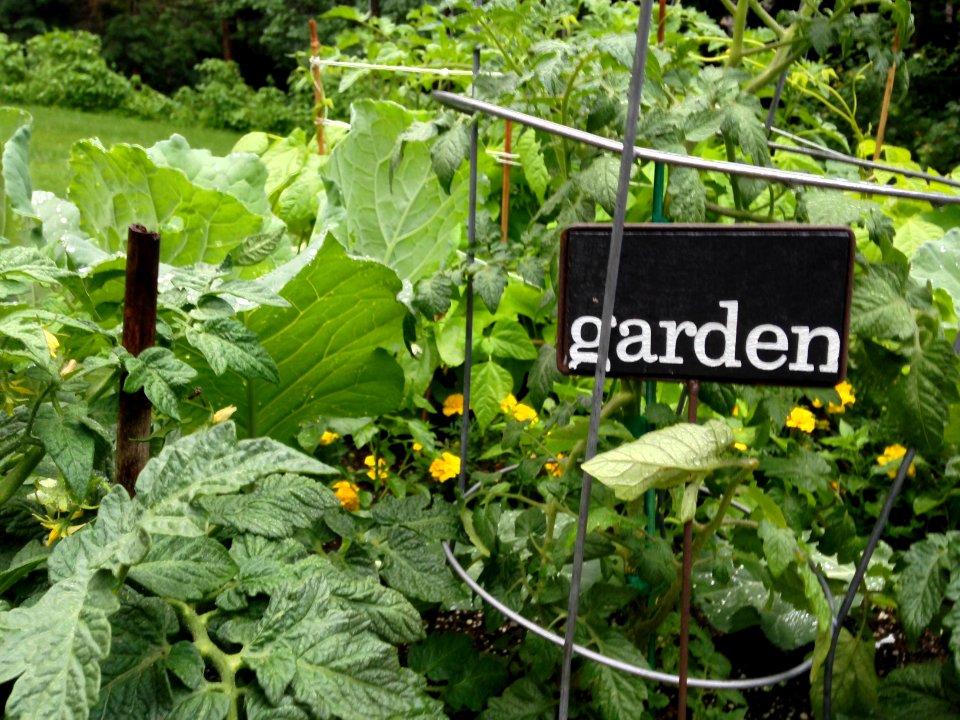 Garden plot sign