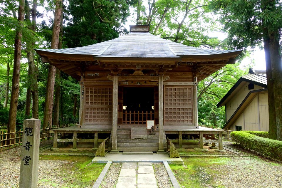 Ganjoju-in Kannondo Hall - Chusonji, Hiraizumi, Iwate - DSC04759
