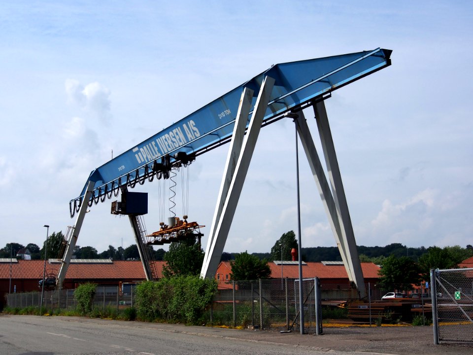 Gantry crane at Vejle harbor