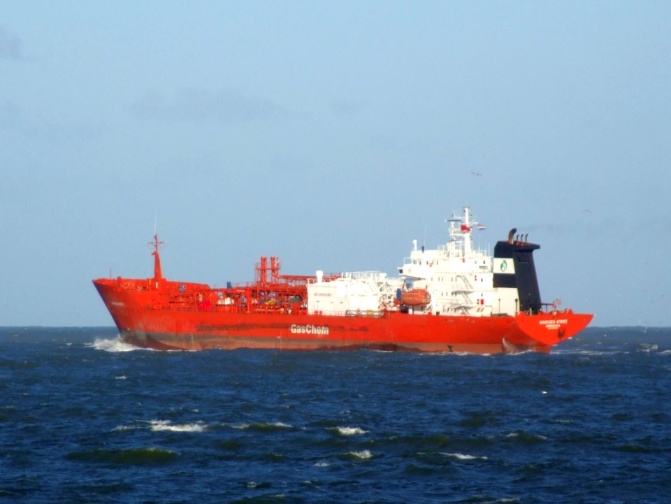 Gaschem Atrice p3 leaving Port of Rotterdam, Holland 14-Jan-2007