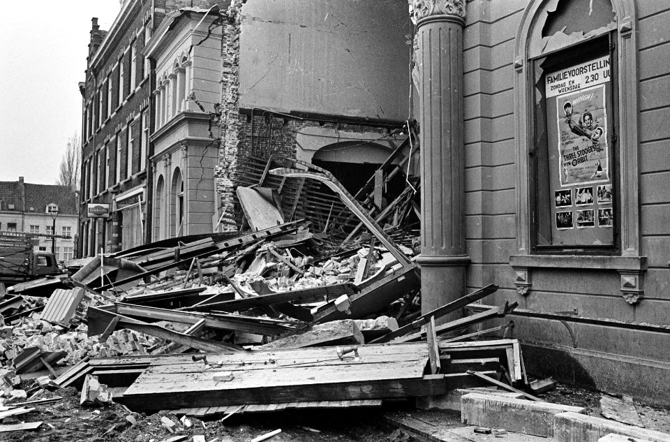 Gasontploffing in Den Bosch , overzicht van de ravage, Bestanddeelnr 917-4243