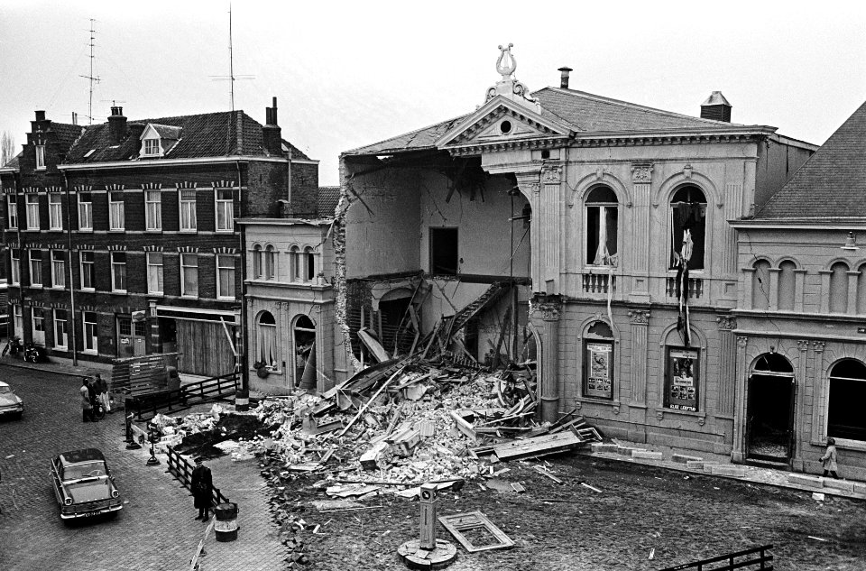 Gasontploffing in Den Bosch , overzicht van de ravage, Bestanddeelnr 917-4241