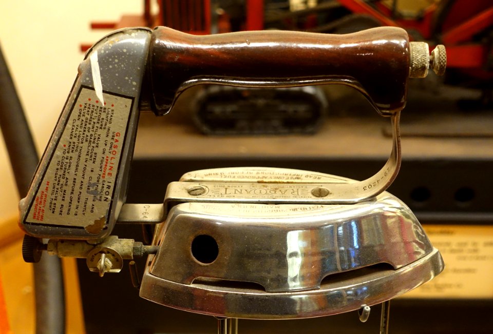Gasoline-powered Iron, c. 1936, Radiant Products, Inc. - Museum of Science and Industry (Chicago) - DSC06643