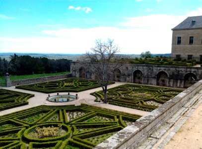 Garden of the Palace of Philip II in the Escorial Monastery