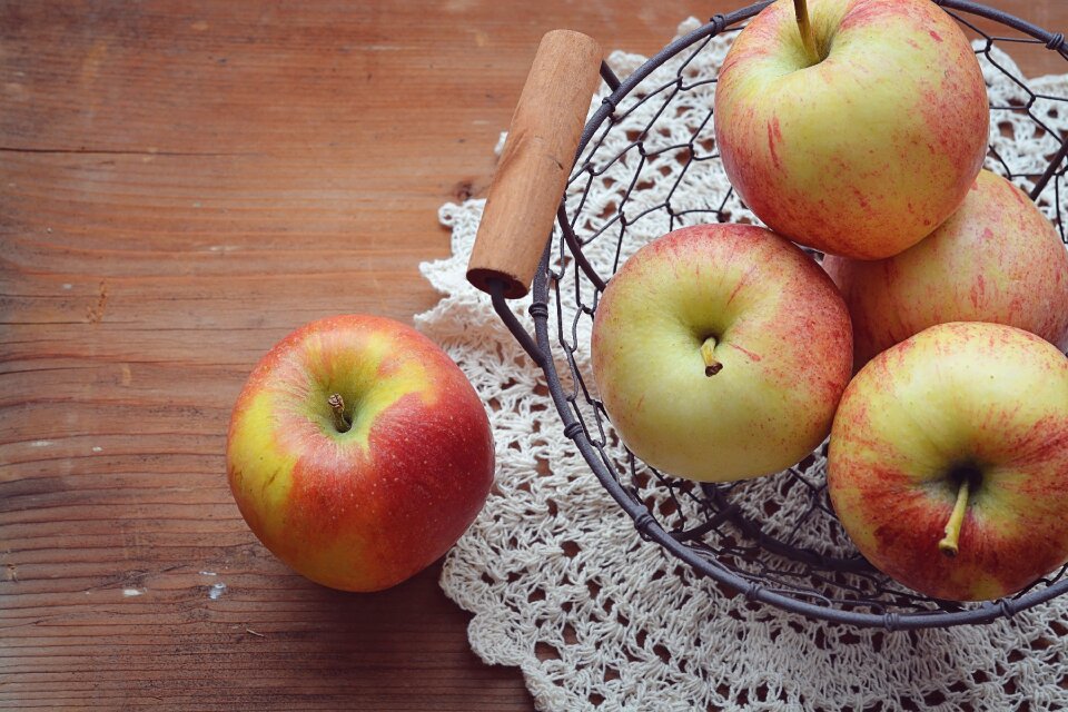 Healthy food fruit basket