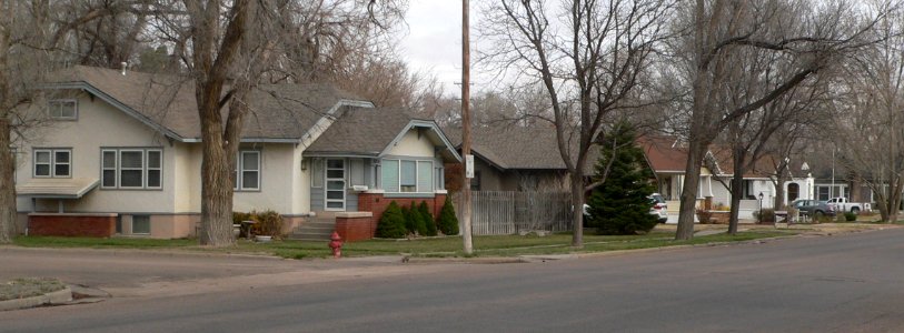 Garden City KS 1000 block N 4 St W side from Hazel