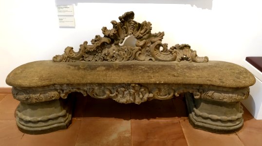 Garden bench by Ferdinand Tietz, c. 1747-1753 - Mainfränkisches Museum - Würzburg, Germany - DSC04465