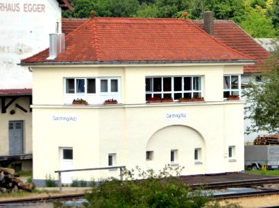 Garching a d Alz, Bahnhof, Stellwerk, 1
