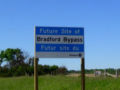 Future Bradford bypass sign