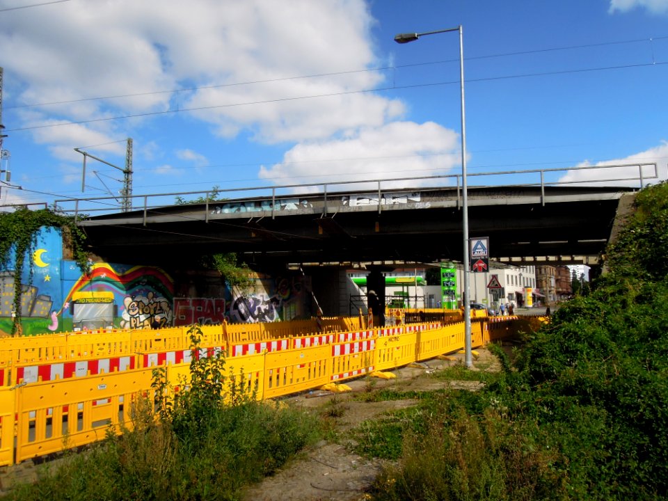 Güterring Leipzig EÜ Mockauer Straße vor Erneuerung Südansicht 2017