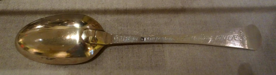 Funeral spoon, attributed to Jacob Cuyler, Albany, 1771, silver - Albany Institute of History and Art - DSC08017