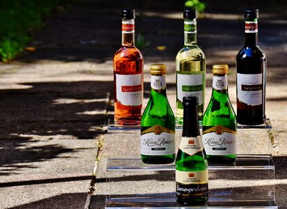 Weinstube alcohol bottles photo