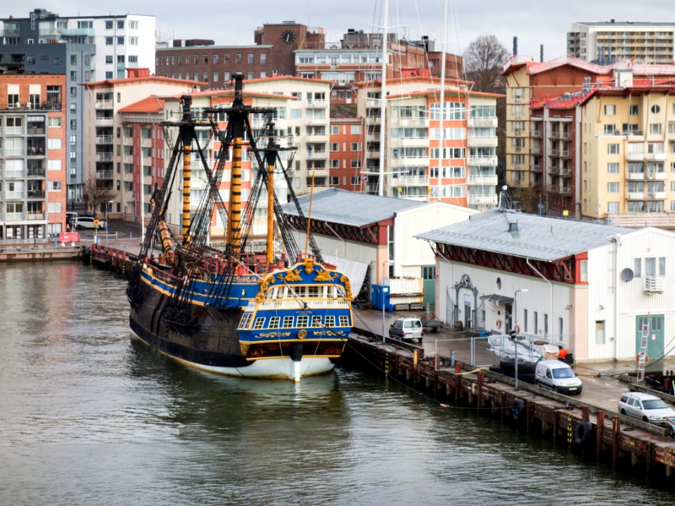 Götheborg at her home berth at Swedish East India Company