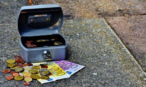 Cash box finance money box photo