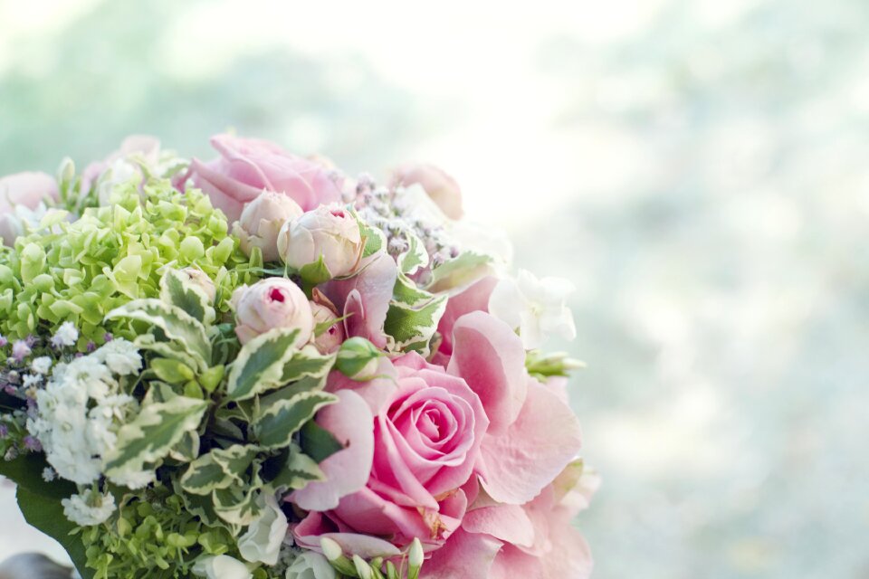 Bouquet of flowers wedding rose wallpaper