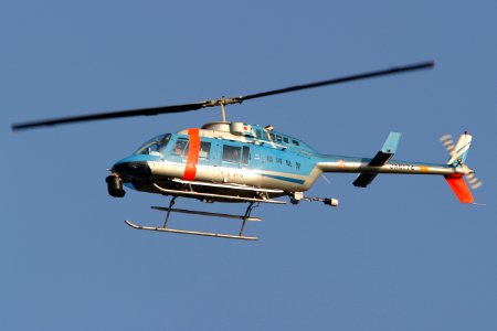 Fukuoka Police-Bell 206L-4 LongRanger IV-JA6174-Fukuoka airport-20081212-152704 photo