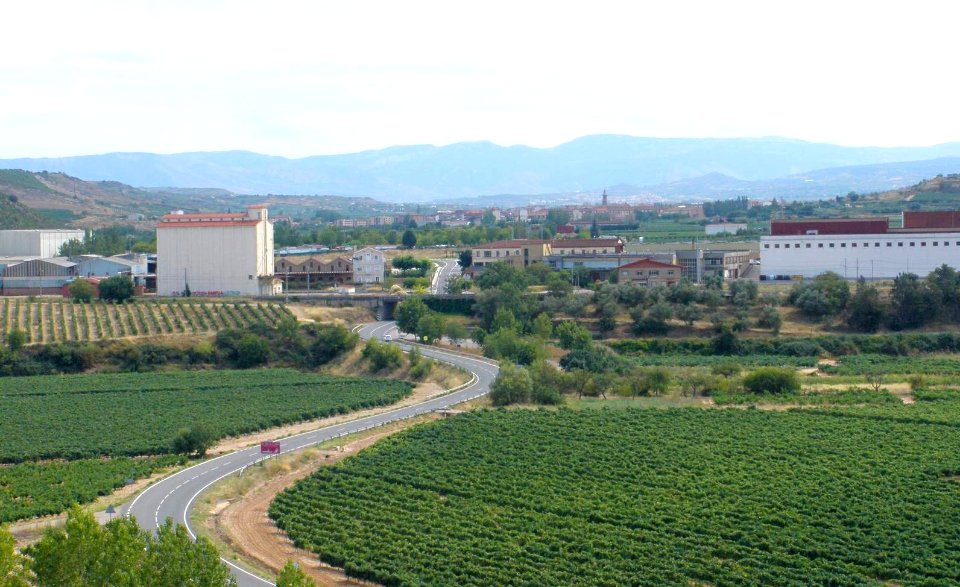 Fuenmayor visto desde Lapuebla de Labarca