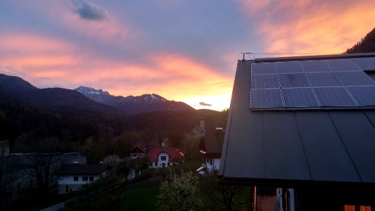 Fusine in Valromana sunset 2017 photo