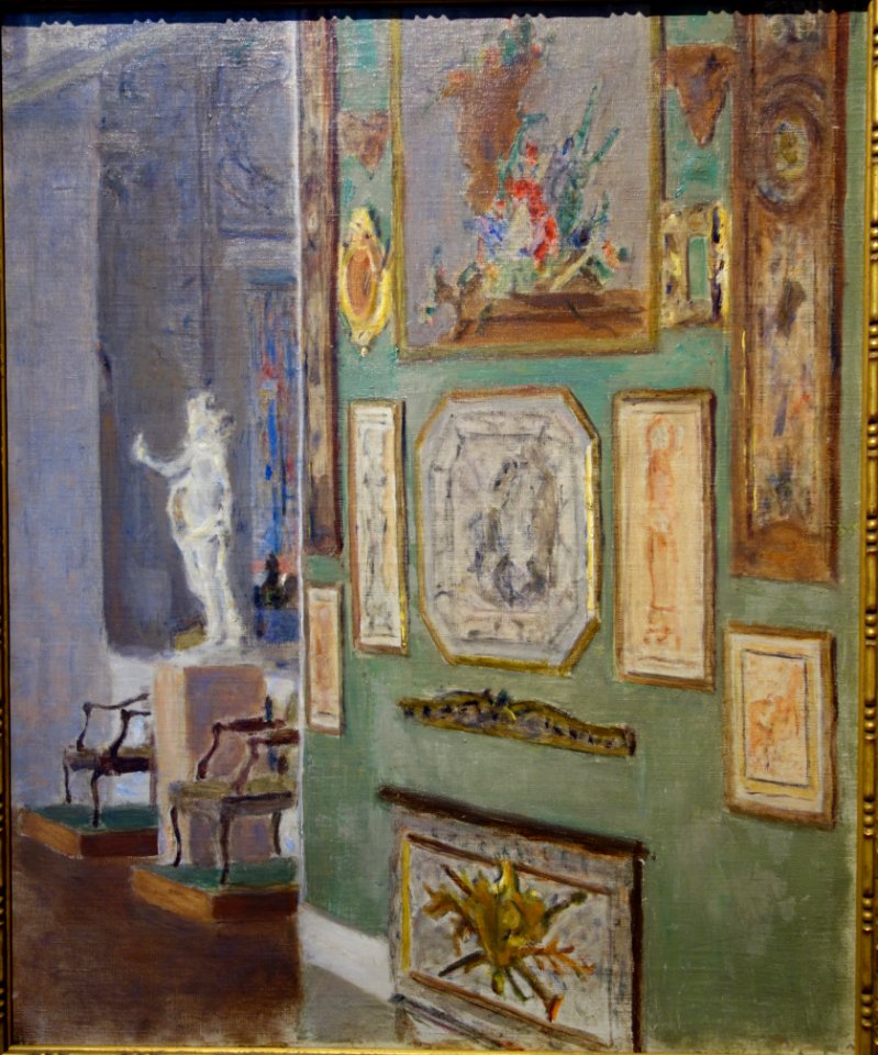 Furniture and Statuary by Eleanor Norcross, undated, oil on canvas - Fitchburg Art Museum - DSC08893