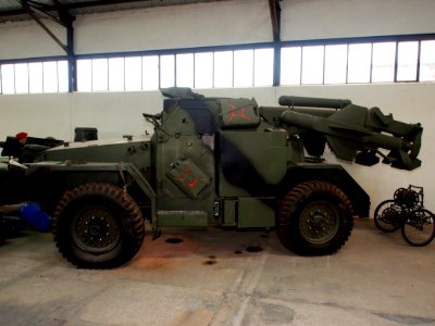 FV1620 Humber Hornet (FV1620, Truck 1 ton, air portable, launcher, Hornet in the Musée des Blindés, France, pic-7