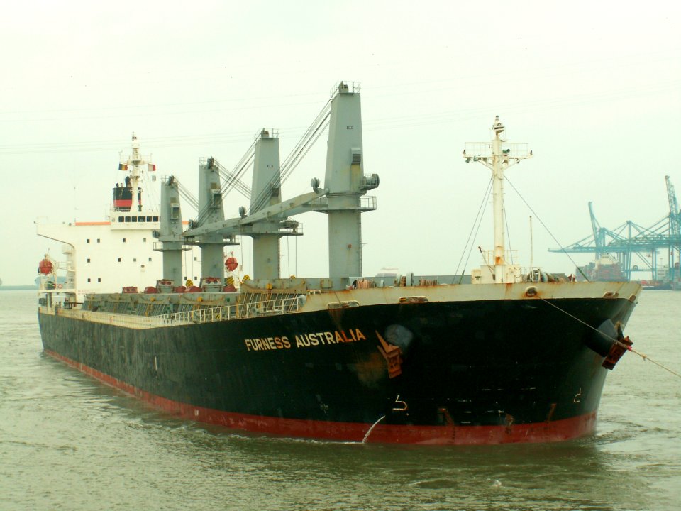 Furness Australia - IMO 9243459 - Callsign H9NZ p4 at Port of Antwerp, Belgium 01-Sep-2005