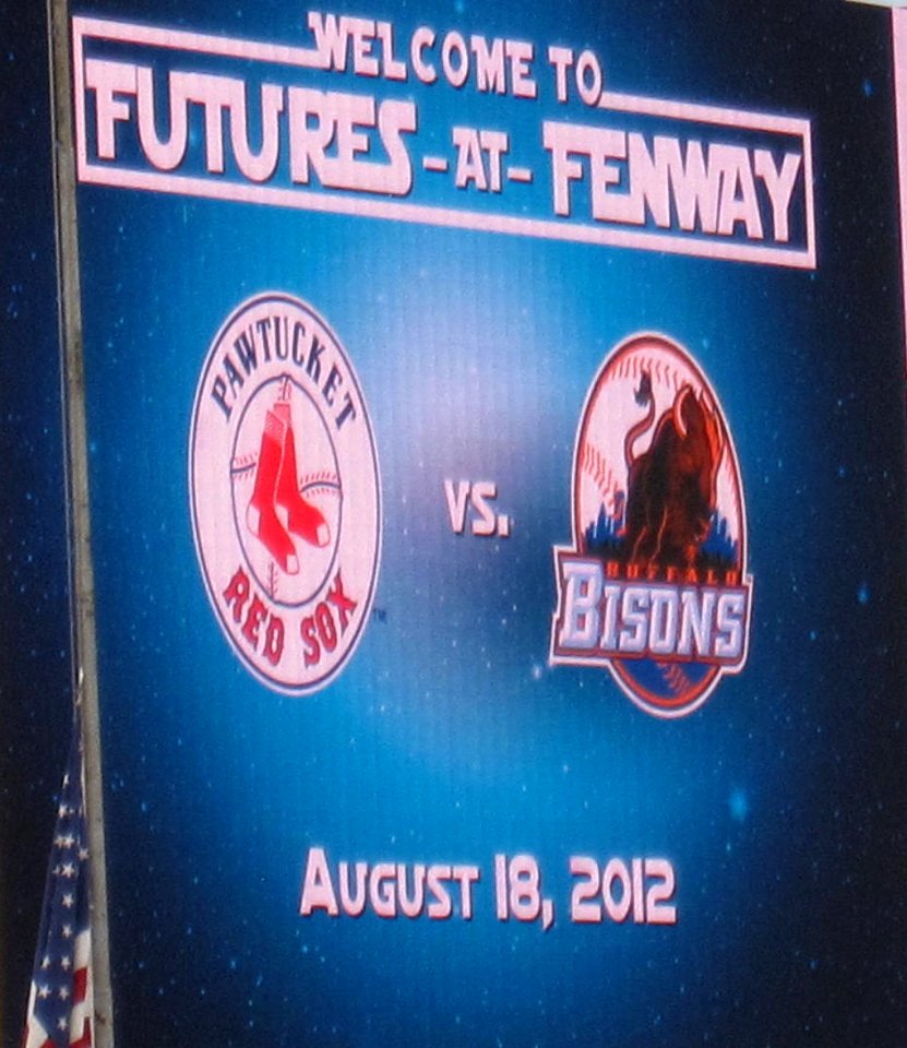 Futures at Fenway 2012 - game 2 welcome