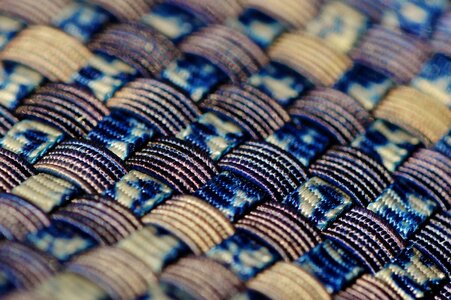 Rubber bands blue pattern retired