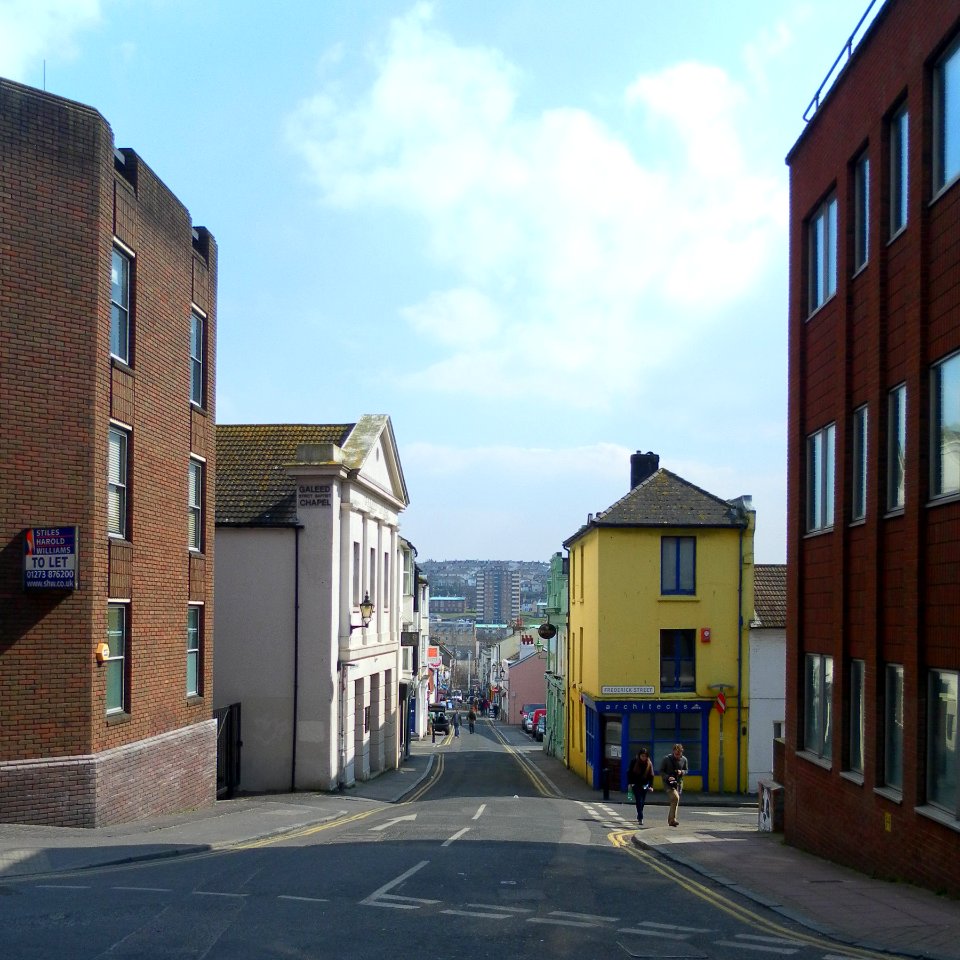 Galeed Strict Baptist Chapel from Frederick Street (Looking East) (April 2013)