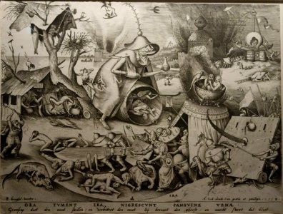 Galle after Bruegel, Anger (Ira), 1558
