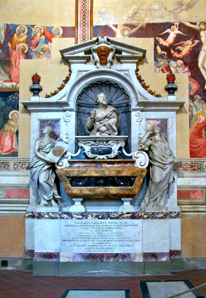 Galileo galilei tomb Santa Croce Florence