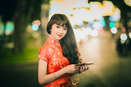 Young female model