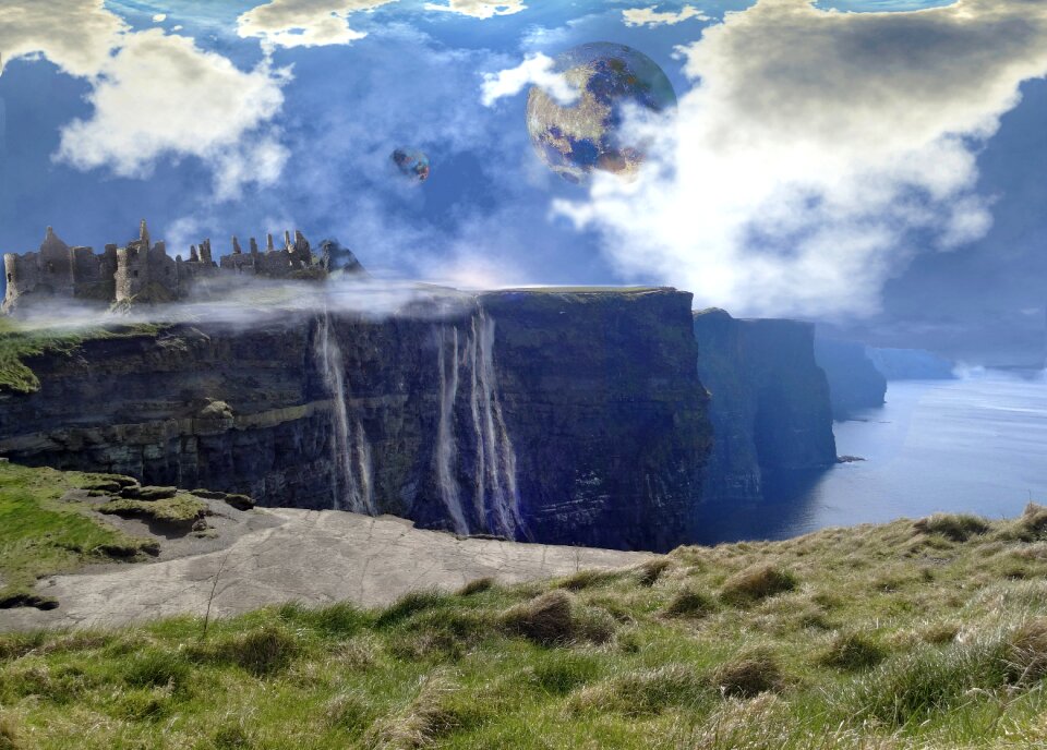 Fantasy landscape composite