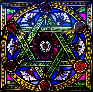 Star artfully old window