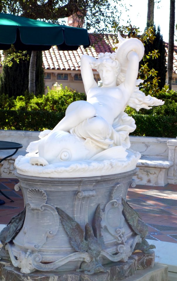 Galatea on a Dolphin by Leopoldo Ansiglioni - Hearst Castle - DSC06616