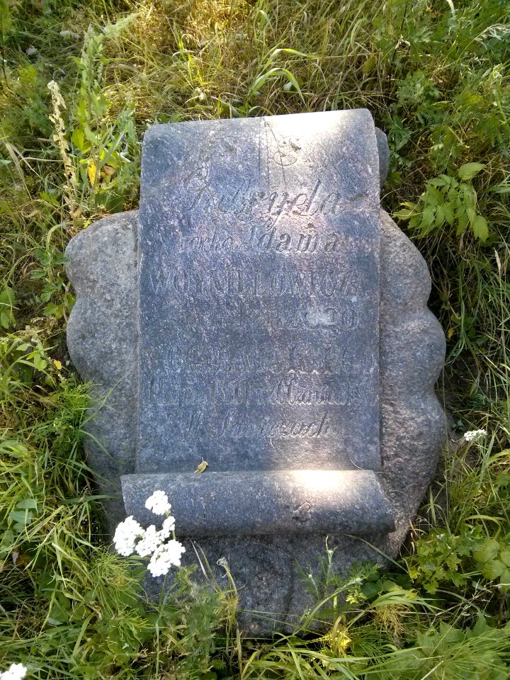 Gabryela Mogilnicka - gravestone - Woynillowicz family hill in Sawiczy