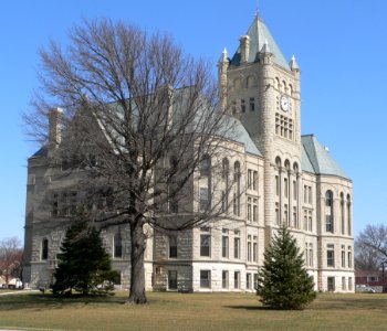 Gage County, Nebraska courthouse from SW 3