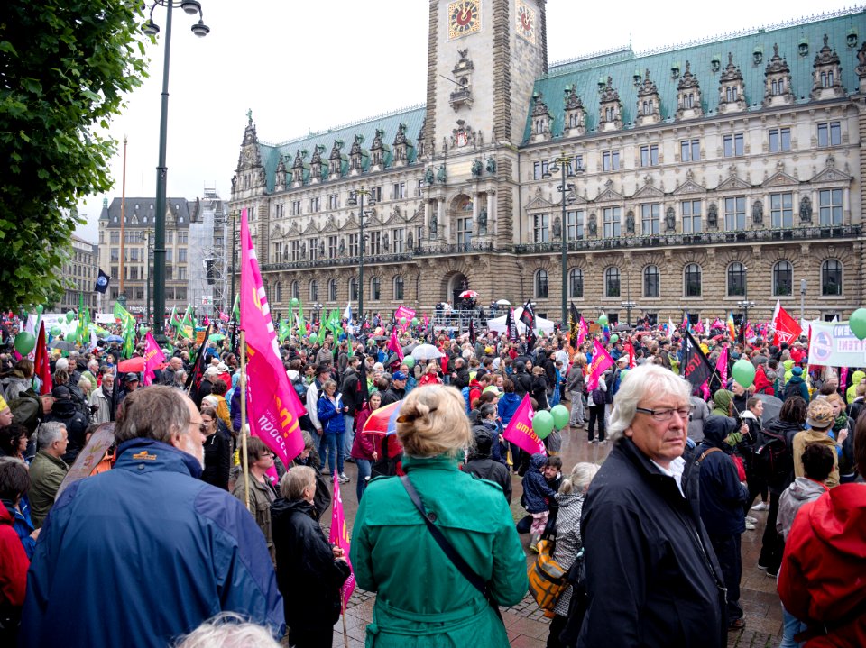 G20 Protestwelle Hamburg start 02