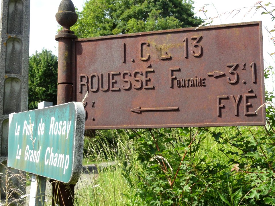 Fyé (Sarthe) plaque de cocher I.C 13