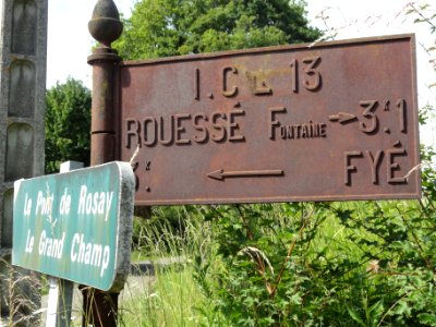Fyé (Sarthe) plaque de cocher I.C 13