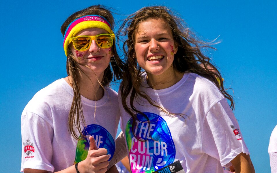 Nice weather girls smile