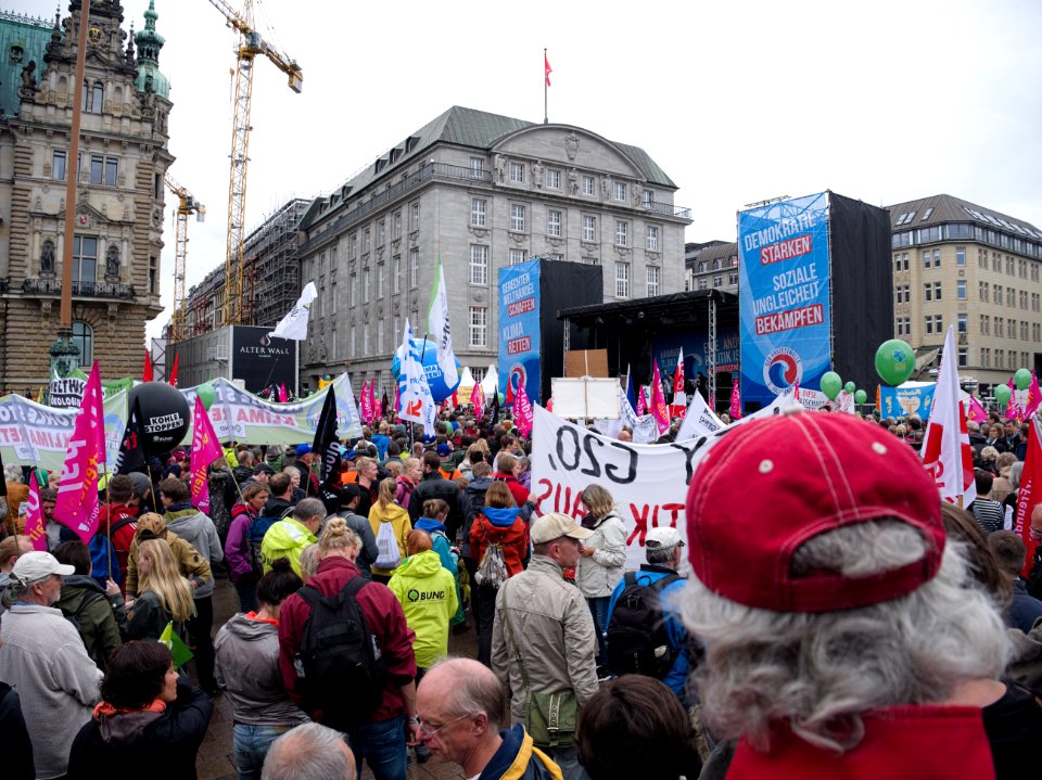 G20 Protestwelle Hamburg start 04