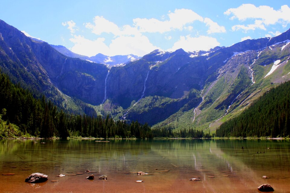 Scenic mountains skyline